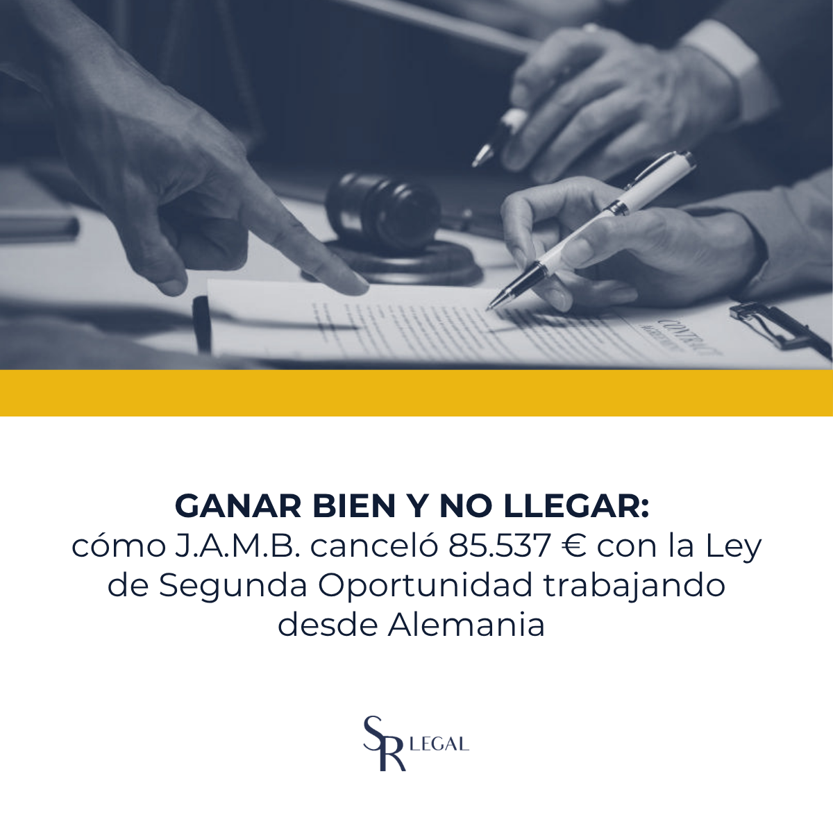 'Trabajador en el extranjero que solicita la Ley de Segunda Oportunidad en España'
