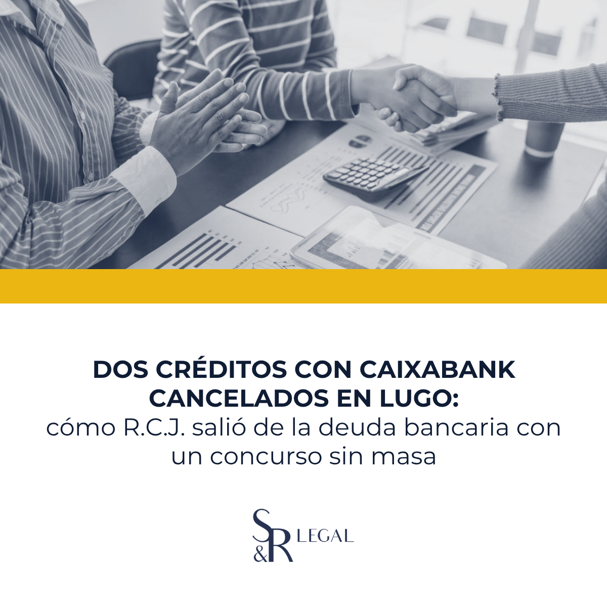 Exoneración de 12.972 € en Lugo tras concurso sin masa en deudas con CaixaBank